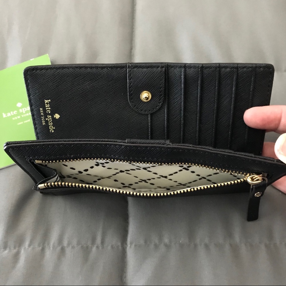 Kate Spade NY Black Stacy Newbury Lane Wallet -NWT - Picture 5 of 8